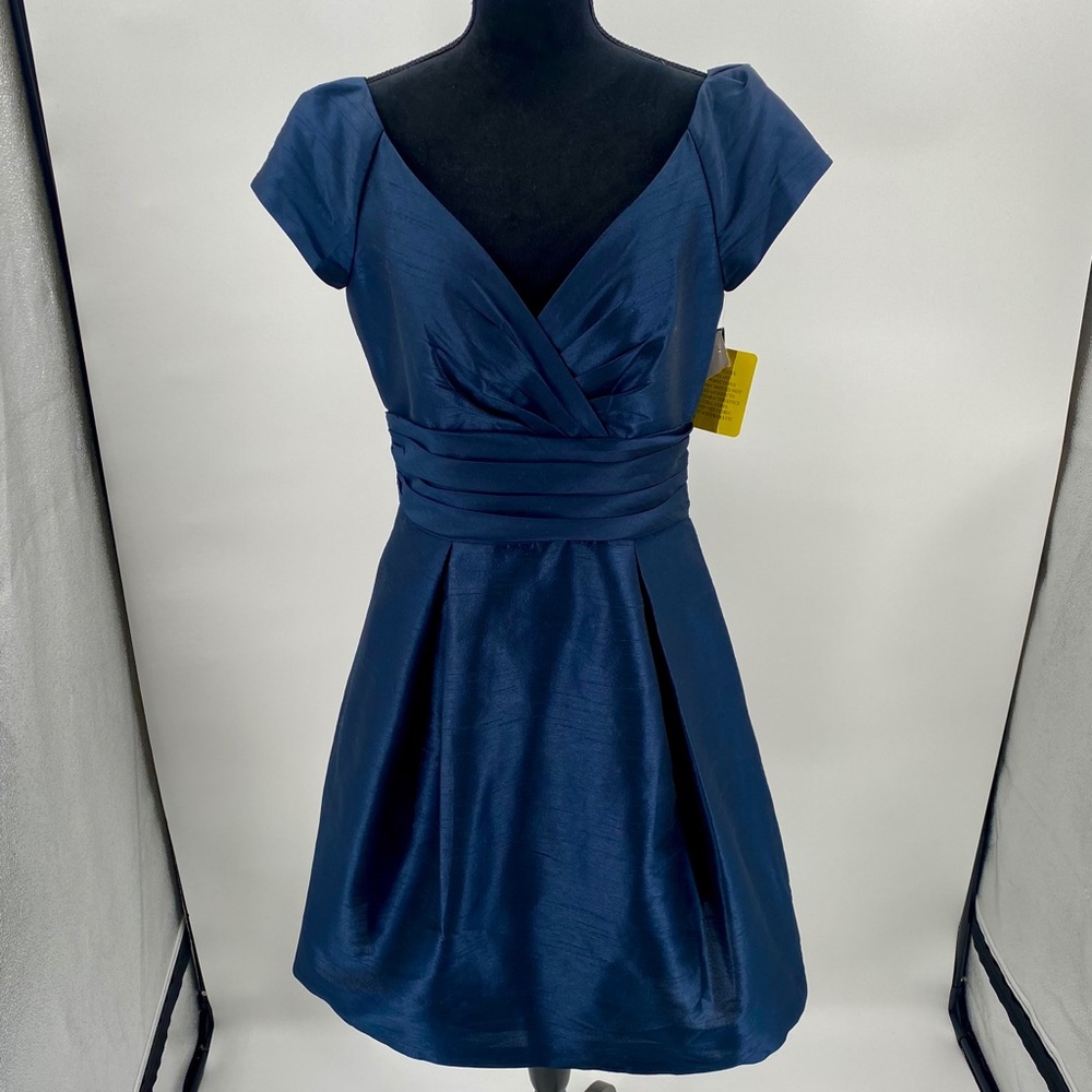 Alfred Sung Bridesmaid Dress D500 10 Midnight Blue